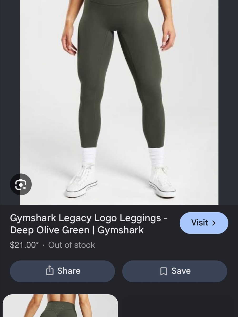 Gymshark Legacy leggings - Olive